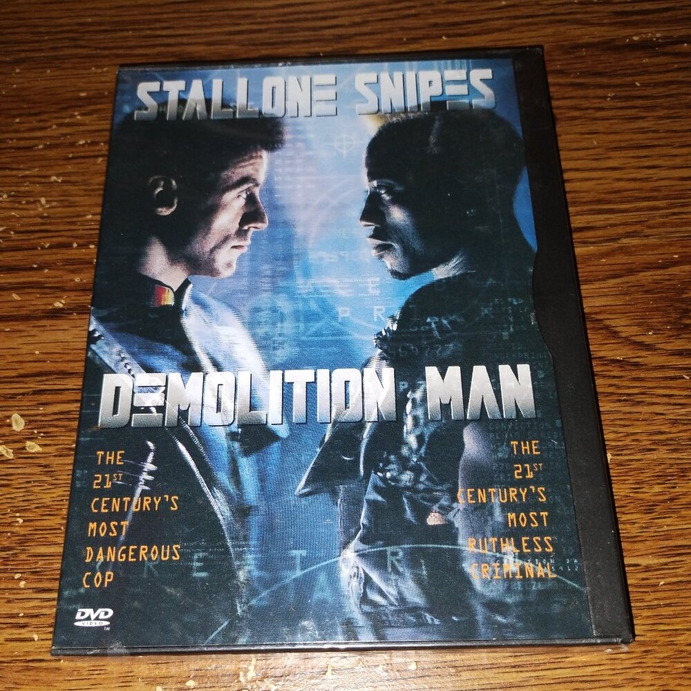 Demolition Man (DVD, 1997) (unopened) Sylvester Stallone Wesley Snipes Snapcase
